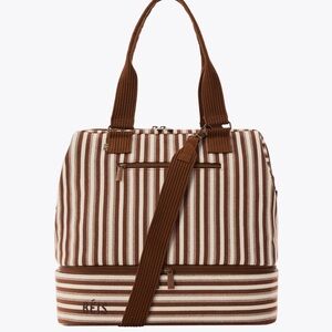 Beis Mini Weekender in Maple Stripe